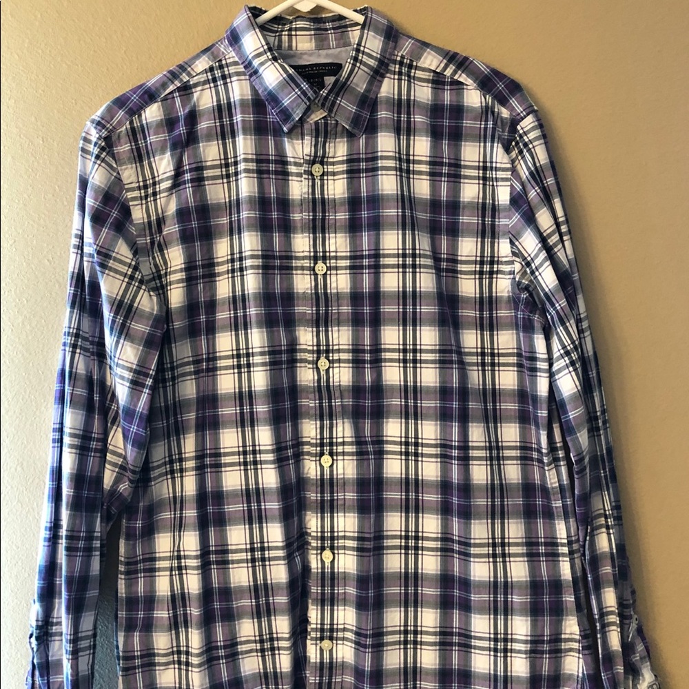 Men’s Banana Republic Soft Wash Button Up Shirt
